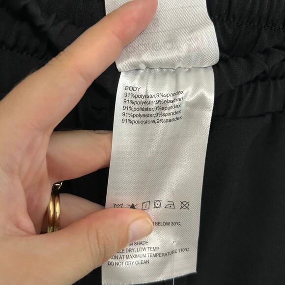 Baleaf Capris Drawstring Waist Workout Pants NWT Women's Sz S Black UPF 50+ - Picture 6 of 6